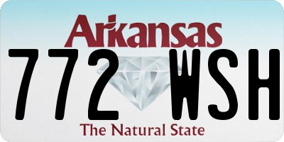 AR license plate 772WSH