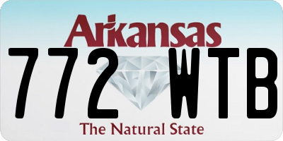 AR license plate 772WTB