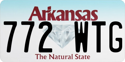 AR license plate 772WTG