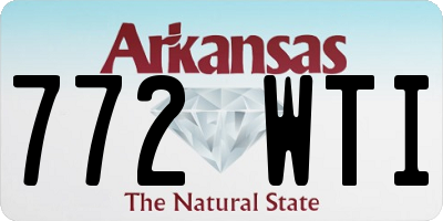 AR license plate 772WTI