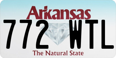 AR license plate 772WTL