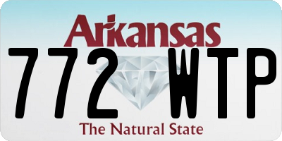 AR license plate 772WTP