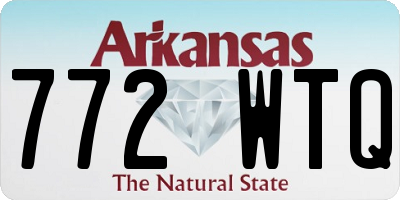 AR license plate 772WTQ