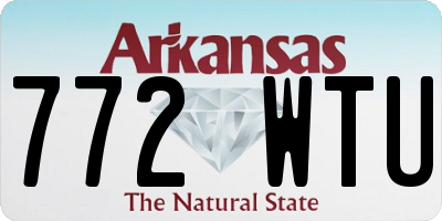AR license plate 772WTU