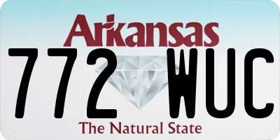 AR license plate 772WUC
