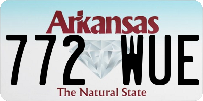 AR license plate 772WUE