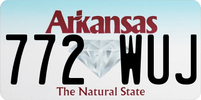AR license plate 772WUJ