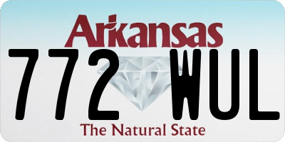 AR license plate 772WUL