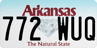 AR license plate 772WUQ