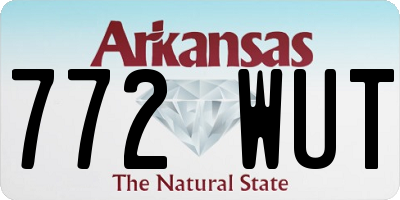 AR license plate 772WUT
