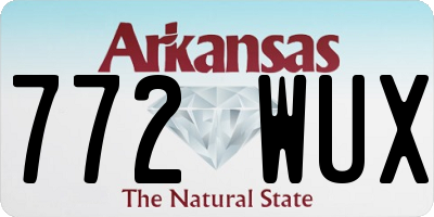 AR license plate 772WUX
