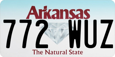 AR license plate 772WUZ