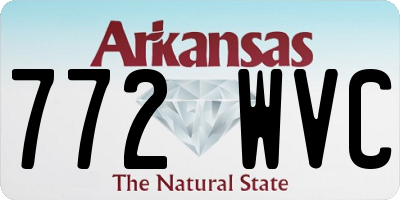 AR license plate 772WVC