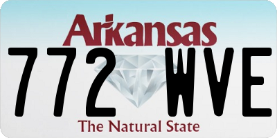 AR license plate 772WVE
