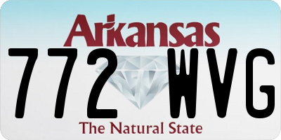 AR license plate 772WVG
