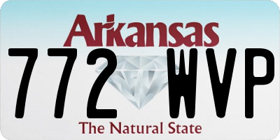 AR license plate 772WVP