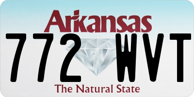 AR license plate 772WVT