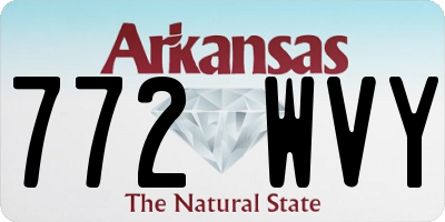 AR license plate 772WVY