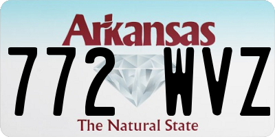 AR license plate 772WVZ