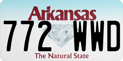 AR license plate 772WWD