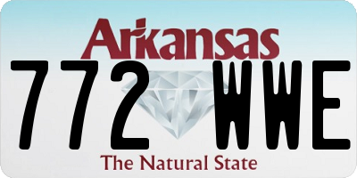 AR license plate 772WWE