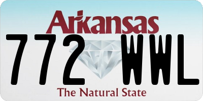 AR license plate 772WWL