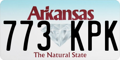 AR license plate 773KPK