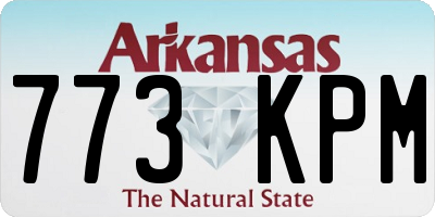 AR license plate 773KPM