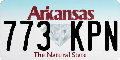 AR license plate 773KPN