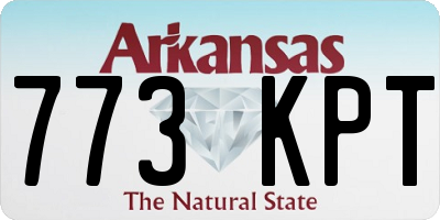 AR license plate 773KPT