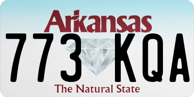 AR license plate 773KQA