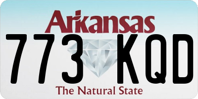 AR license plate 773KQD
