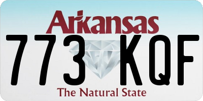 AR license plate 773KQF