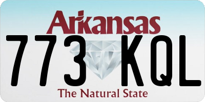 AR license plate 773KQL