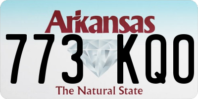 AR license plate 773KQO