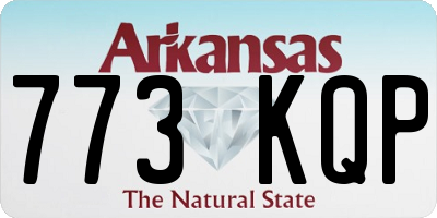 AR license plate 773KQP