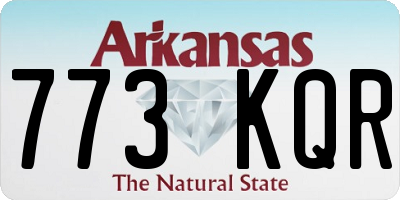 AR license plate 773KQR
