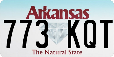 AR license plate 773KQT
