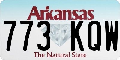 AR license plate 773KQW