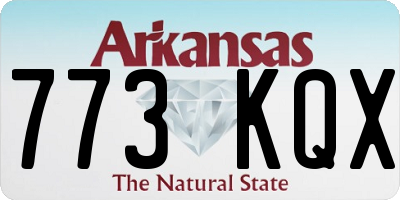 AR license plate 773KQX