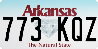 AR license plate 773KQZ