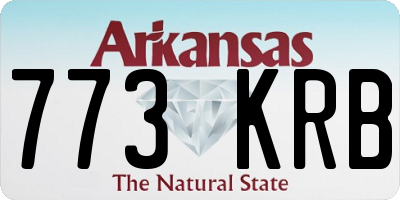 AR license plate 773KRB