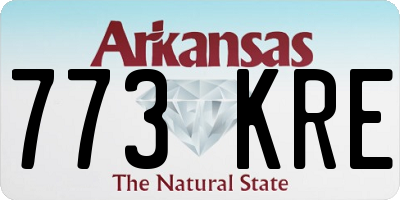 AR license plate 773KRE