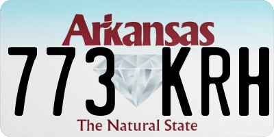 AR license plate 773KRH