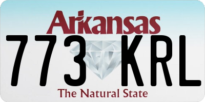 AR license plate 773KRL