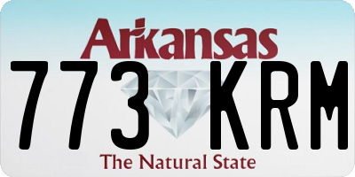 AR license plate 773KRM