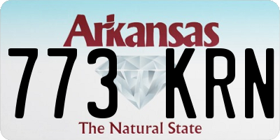 AR license plate 773KRN