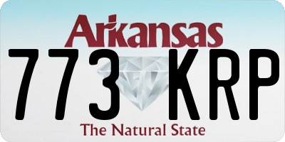 AR license plate 773KRP