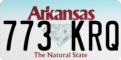 AR license plate 773KRQ