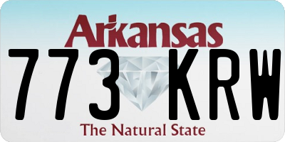 AR license plate 773KRW